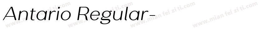 Antario Regular字体转换